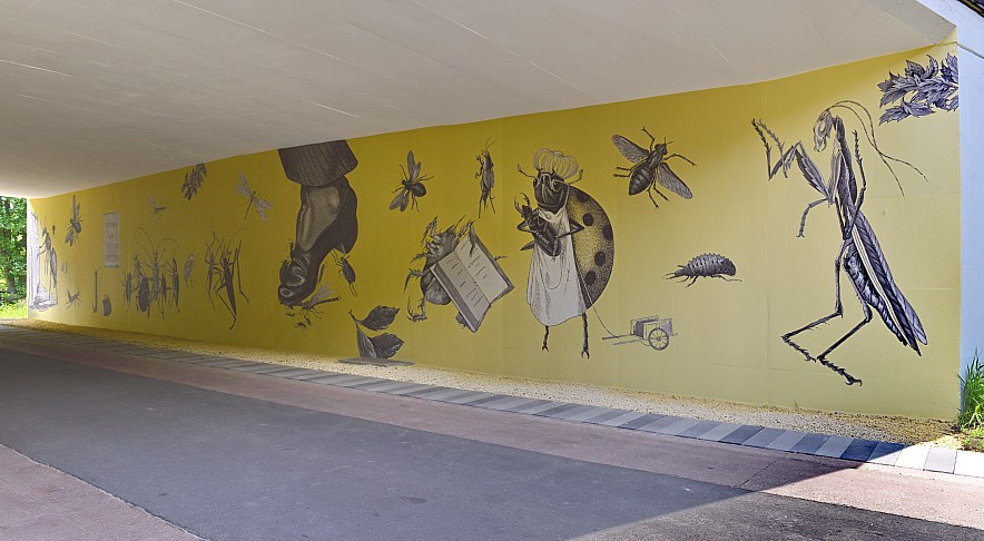 Picturesque Sketches by Nils Norman first wall right hand side...